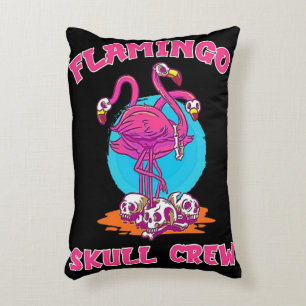 Flamingo Skull Crew Halloween Flamingo Lovers Decorative Cushion