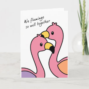 Flamingo So Well Anniversary/Love Card