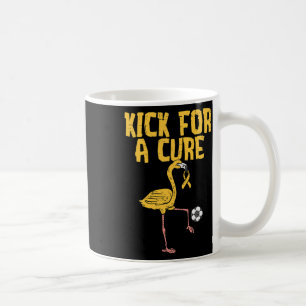 Flamingo Soccer Kick For A Cure Childhood Cancer A Coffee Mug