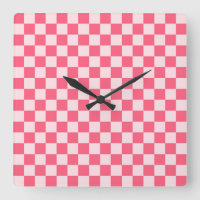 Flamingo sorbet checkerboard pattern