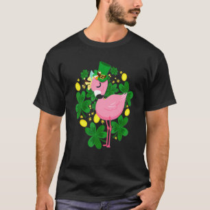 Flamingo St Patrick Day Pink Bird T-Shirt