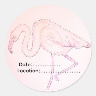 Flamingo sticker for Birdwatchers