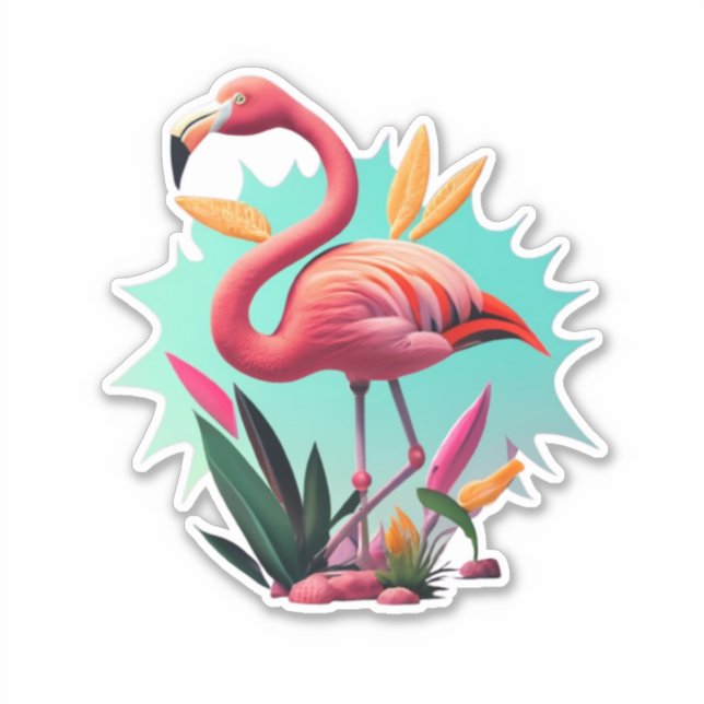 Flamingo Stickers for Every Celebration (Front)