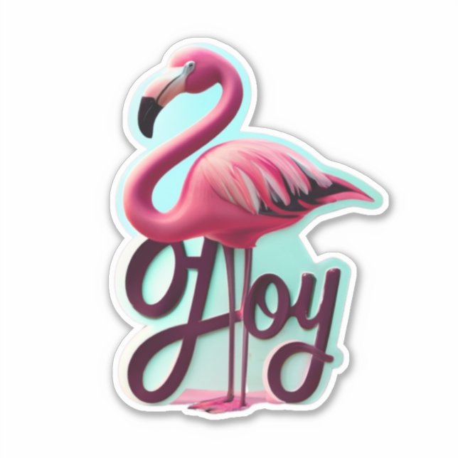 Flamingo Stickers That Make You Smile (Front)