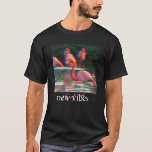 Flamingo Streetwear Inspired Japanese Aesthetic T-Shirt