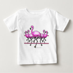 Flamingo Strip Baby T-Shirt