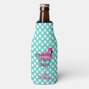Flamingo Summer Vibes Only Bottle Cooler