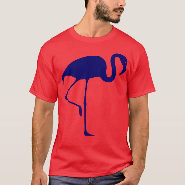 Flamingo T-Shirt Blue (Front)