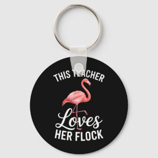 Flamingo Teacher Cl Key Ring