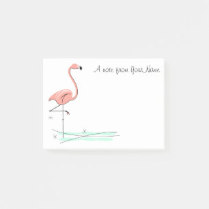 Flamingo "Text" Post-it Notes