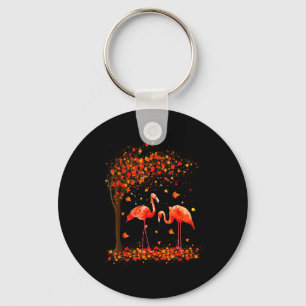Flamingo Thanksgiving Halloween It's Fall Y'all Au Key Ring