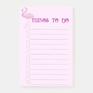 Flamingo Thinks To Do Post-it Notes