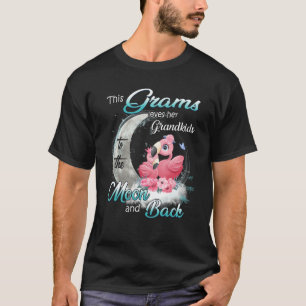 Flamingo This Grams Loves Her Grandkids To The Moo T-Shirt
