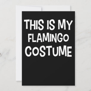 Flamingo   This Is My Flamingo Costume Thank You Card