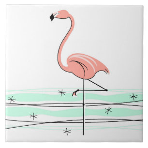 Flamingo tile reverse