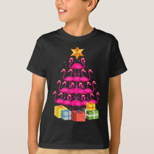 Flamingo Tree Funny Ugly Christmas T-Shirt