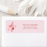 Flamingo Tropical Christmas Custom Return Address<br><div class="desc">A modern stylish holiday return address label with modern typography featuring a decorated Flamingo. Easily customise this return address label by clicking the "Personalise" button.</div>