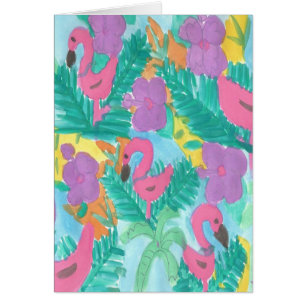 Flamingo Tropical Jungle Print