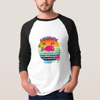 Flamingo Tropical Paradise Serenade  T-Shirt