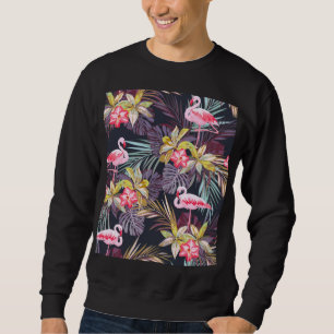 Flamingo Tropical: Summer Seamless Pattern Sweatshirt