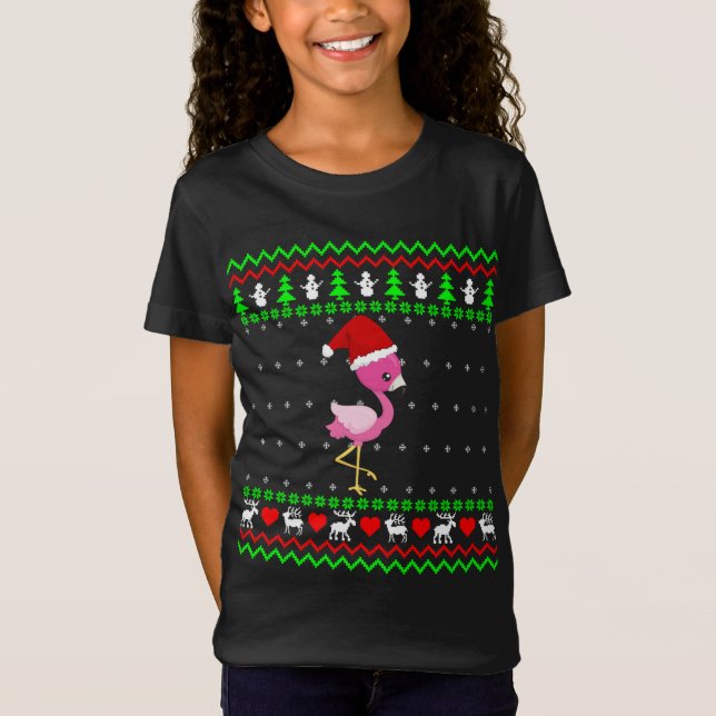 Flamingo Ugly Christmas Sweater (Front)