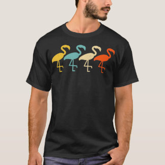 Flamingo Vintage Retro Bird Animal Wading Lover 60 T-Shirt