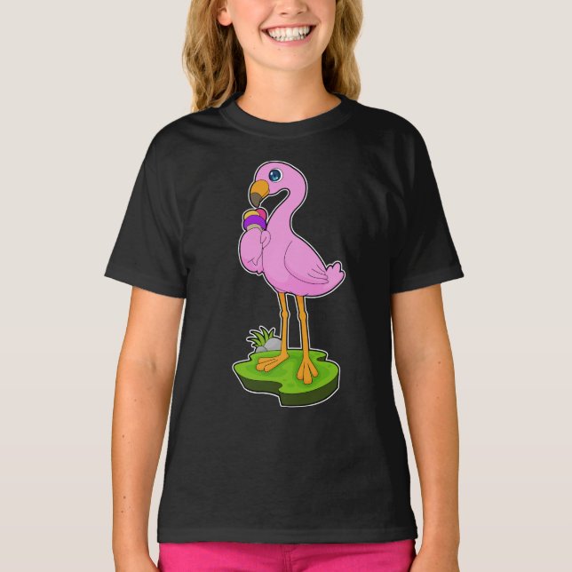 Flamingo Waffle ice cream T-Shirt (Front)