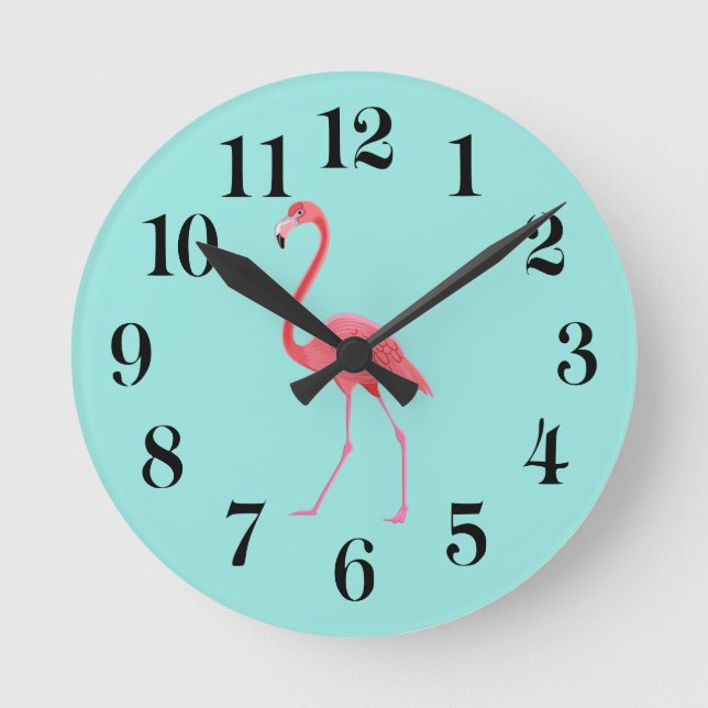 Flamingo Wall Clock (Front)