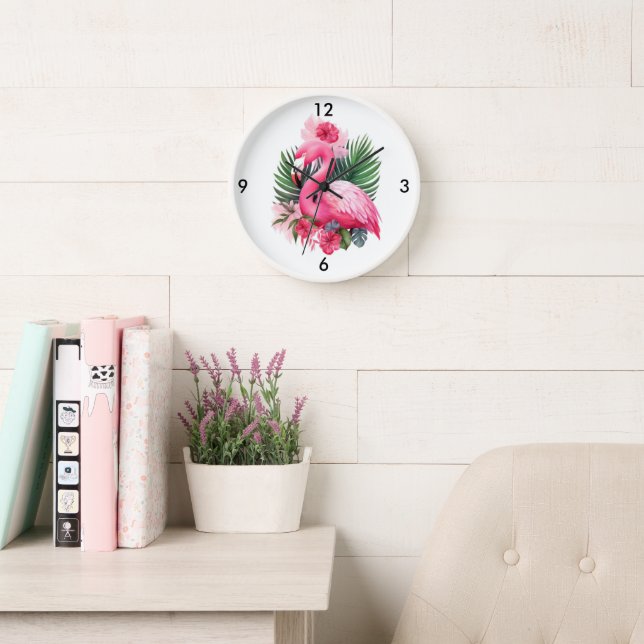 Flamingo Wall Clock (Reading Room)