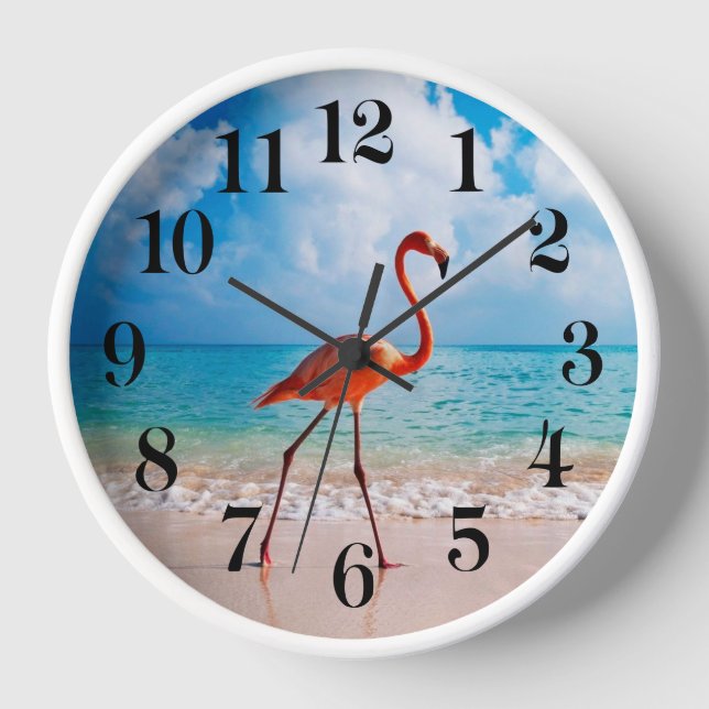 Flamingo Wall Clock (Front)