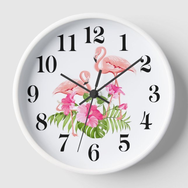 Flamingo Wall Clock (Front)