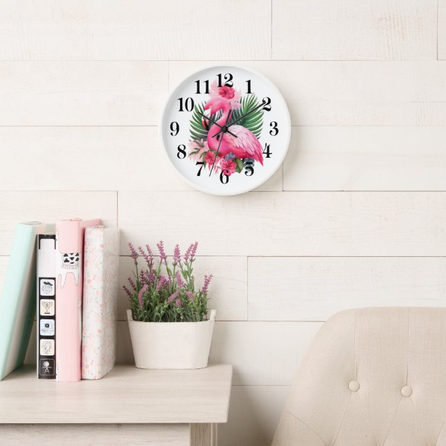 Flamingo Wall Clock (Reading Room)