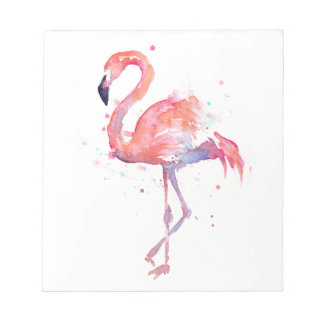 Flamingo Watercolor Notepad