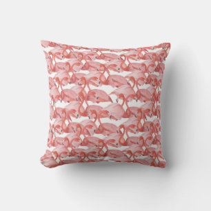 Flamingo Watercolor: Seamless Small Pattern Cushion