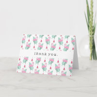 Flamingo & Watermelon Pastel Pattern