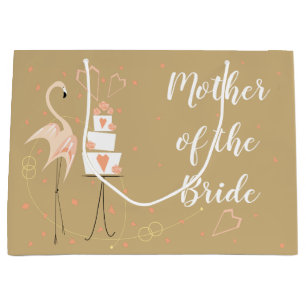 Flamingo Wedding Mother of the Bride Large Gift Bag
