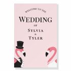 Flamingo Wedding Welcome