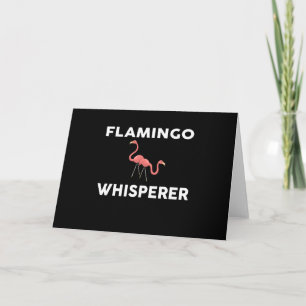 Flamingo Whisperer Novelty Flamingos Thank You Card