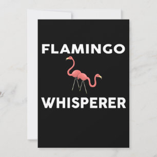 Flamingo Whisperer Novelty Flamingos Thank You Card