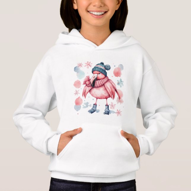 Flamingo winter sweater  (Front)