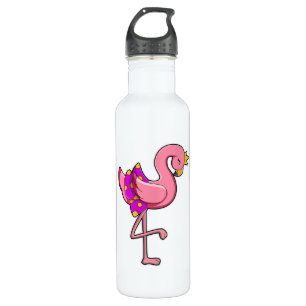 Flamingo with Crown & Skirt 710 Ml Water Bottle