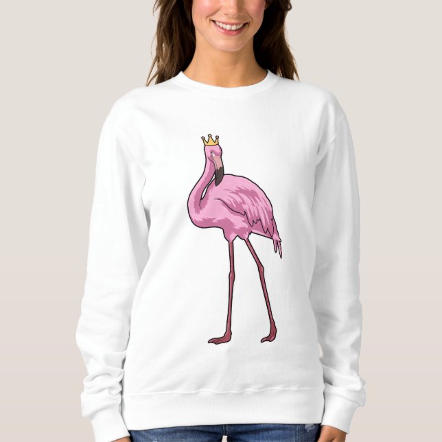 Flamingo with Crown Sweatshirt (Front)