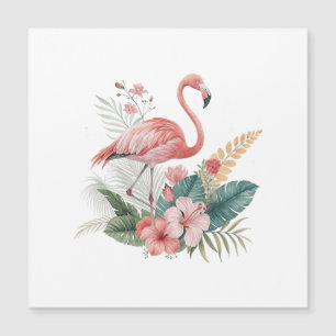 Flamingo With Flowers