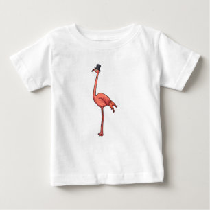 Flamingo with Hat Baby T-Shirt