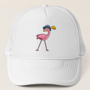 Flamingo with Hat & Feather