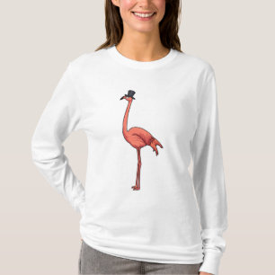 Flamingo with Hat T-Shirt
