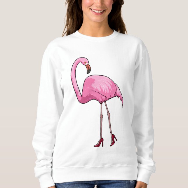 Flamingo with High heels Sweatshirt (Front)