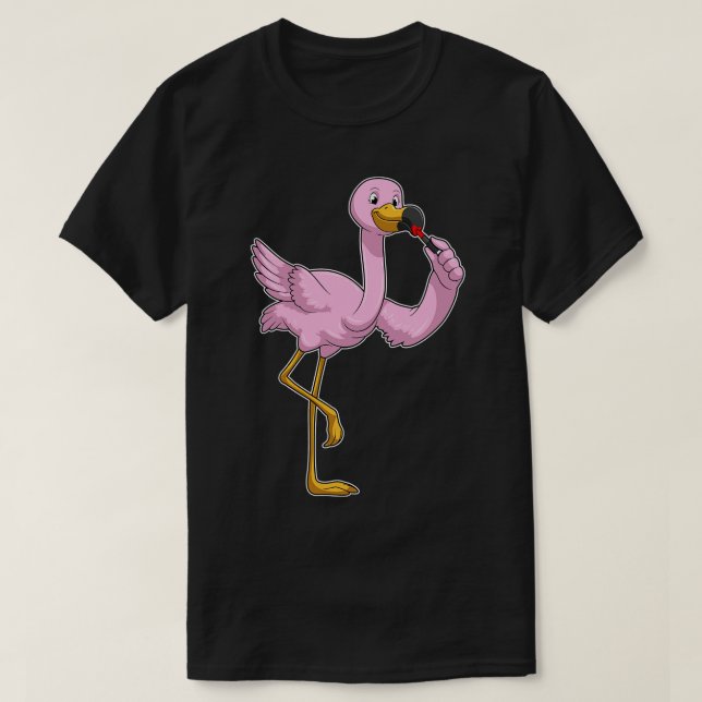 Flamingo with Lipstick T-Shirt (Design Front)