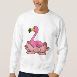 Flamingo with Lotus flower Sweatshirt
