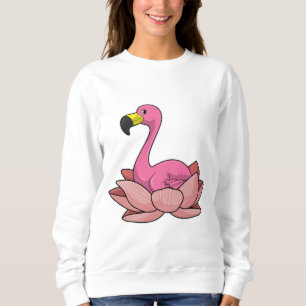 Flamingo with Lotus flower Sweatshirt